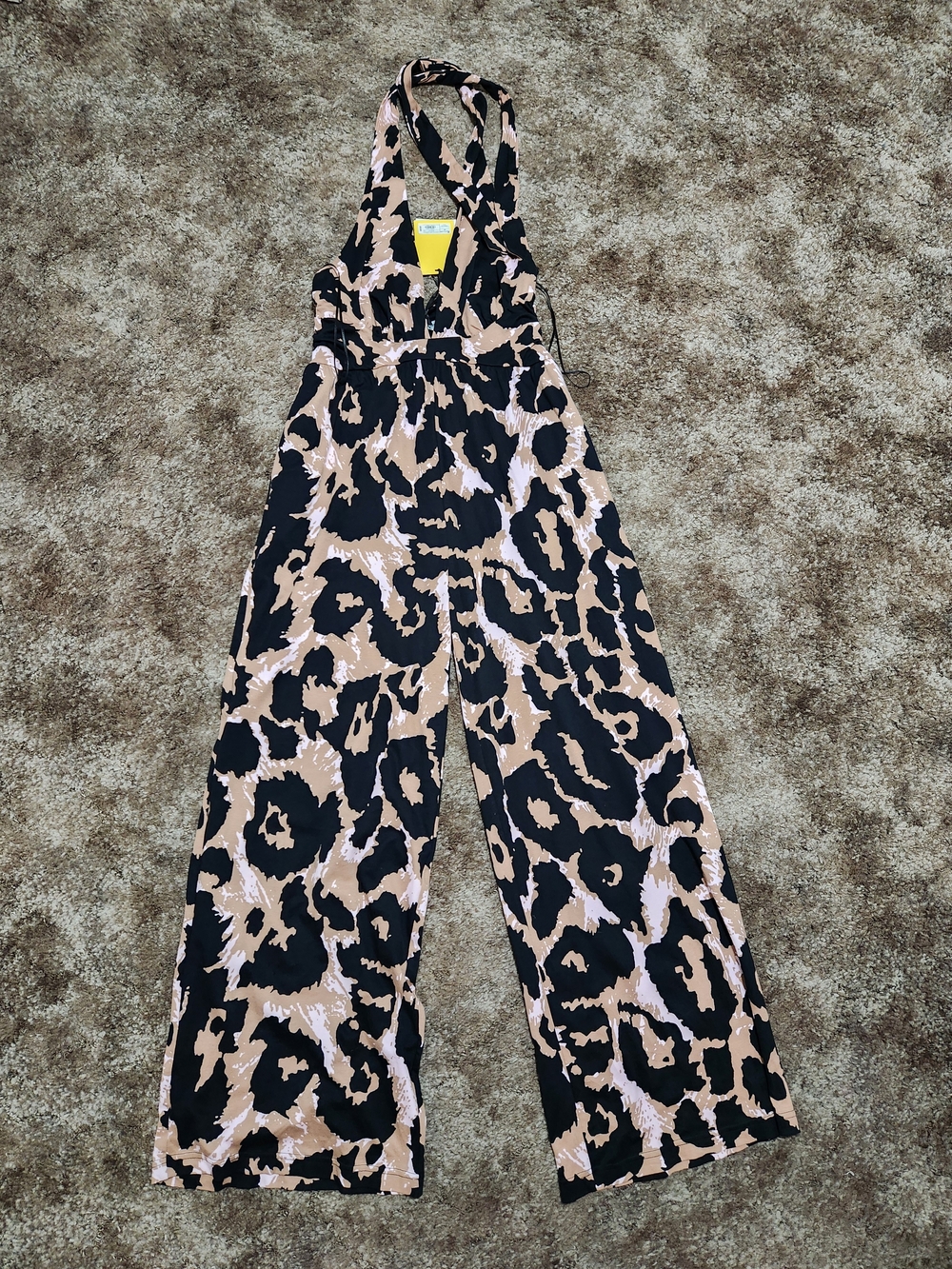 NWT Halter Animal Print Jumpsuit